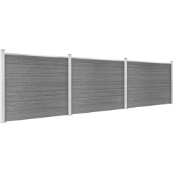 vidaXL Ensemble de panneau de clôture WPC 526x146 cm
