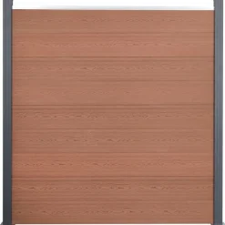 vidaXL Ensemble de panneaux de clôture 180x186 cm WPC