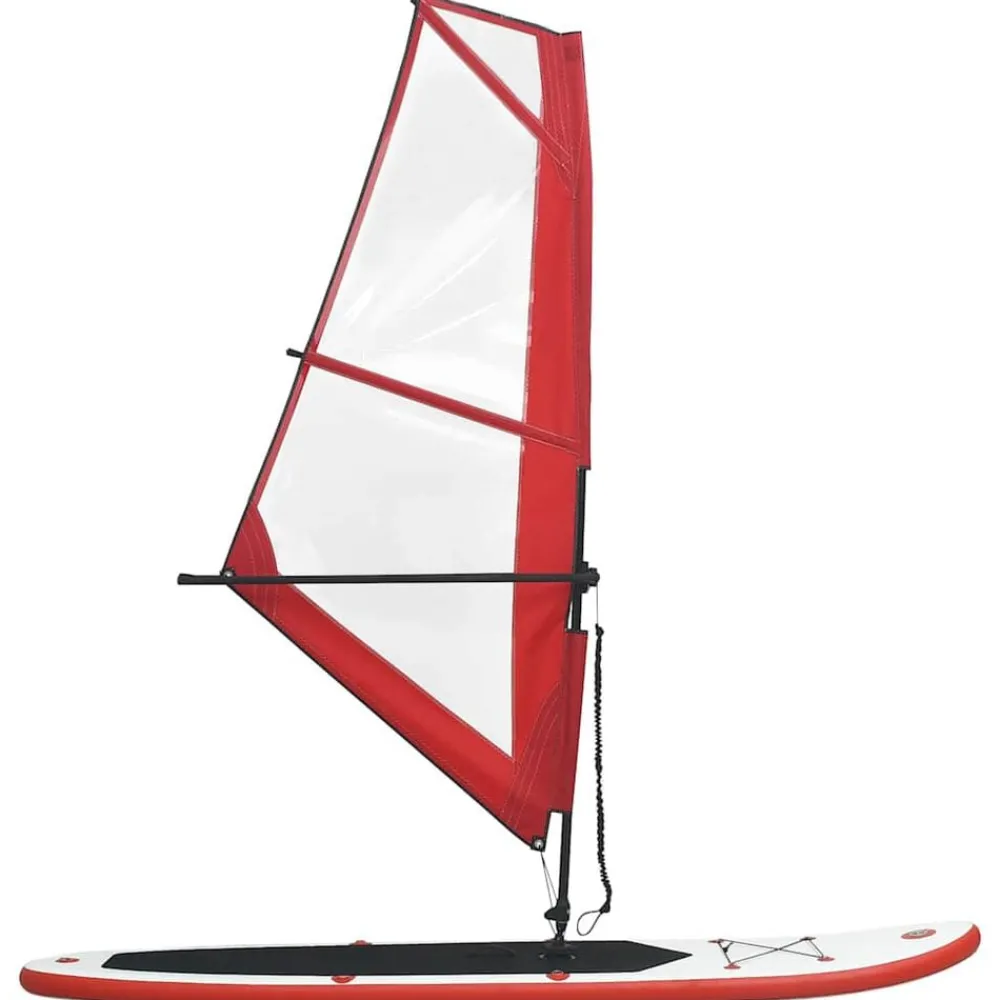 vidaXL Ensemble de planche SUP gonflable avec voile et blanc