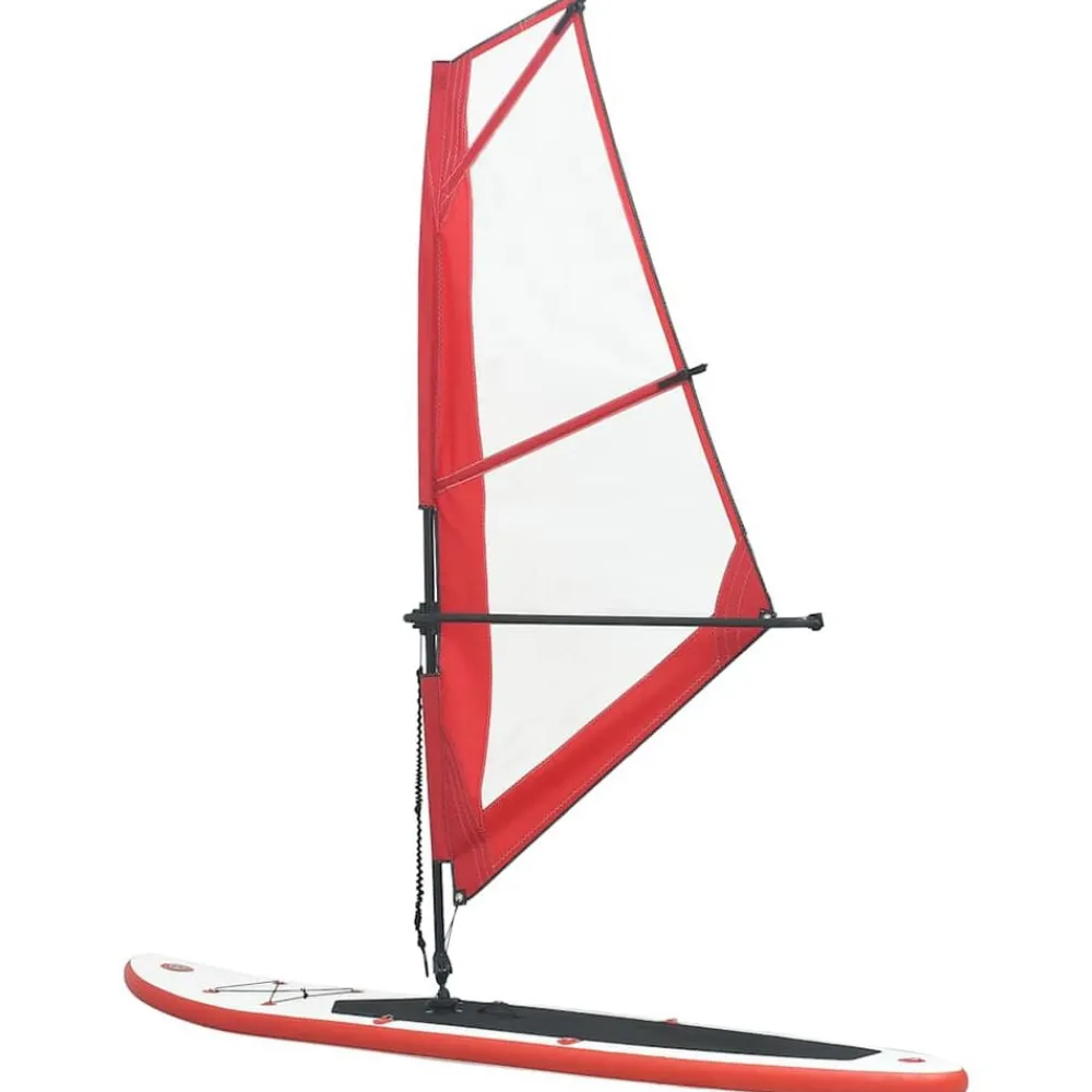 vidaXL Ensemble de planche SUP gonflable avec voile et blanc