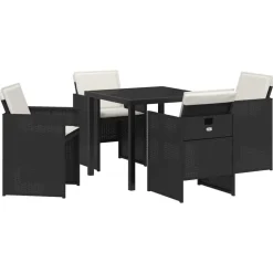 Mobilier De Jardin-vidaXL Ensemble de salle à manger pour jardin 5 pcs Gris clair