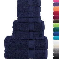 vidaXL Ensemble de serviettes de qualité supérieure SOLUND 8 pcs