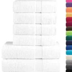 vidaXL Ensemble de serviettes de qualité supérieure SOLUND 6 pcs