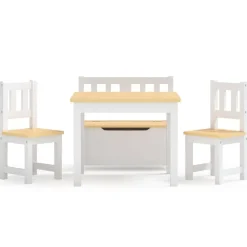vidaXL Ensemble de table et chaises enfants 4 pcs MDF