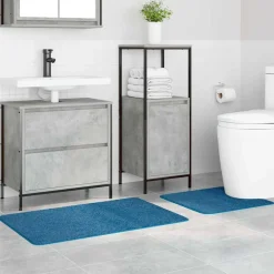 Accessoires De Salle De Bain-vidaXL Ensemble de tapis de bain antidérapants 2 pcs PP Bleu