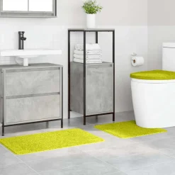 vidaXL Ensemble de tapis de bain antidérapants 3 pcs PP
