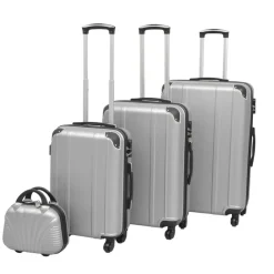 vidaXL Ensemble de valises à roulettes quatre pièces é