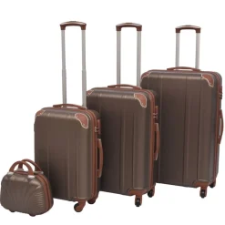 Bagages & Maroquinerie-vidaXL Ensemble de valises à roulettes quatre pièces couleur Café