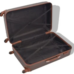 Bagages & Maroquinerie-vidaXL Ensemble de valises à roulettes quatre pièces couleur Café