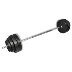 vidaXL Ensemble d'haltères avec plaques 60 kg