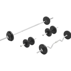 Entraînement & Fitness-vidaXL Ensemble d'haltères et de barres 30 kg
