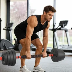 vidaXL Ensemble Haltère-Barre-Kettlebell 4-en-1 30kg 30kg
