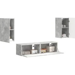 vidaXL Ensemble meuble TV 4 pcs Bois d'ingénierie