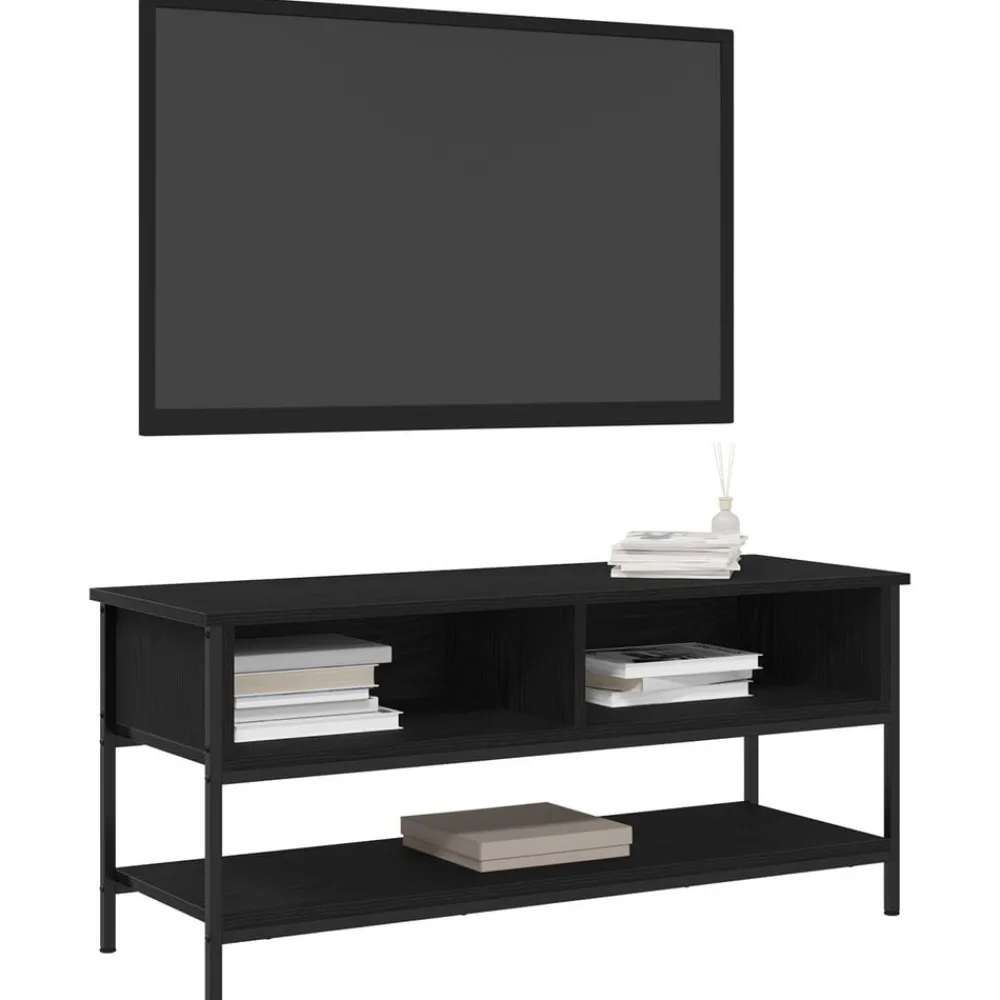 vidaXL Ensemble meuble TV Montage mural Chêne noir 100 x 35 x 45 cm