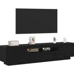 Meubles Tv-vidaXL Ensemble meuble TV Montage mural 2 pcs Noir 180 x 35 x 40 cm Ch&ecirc;ne noir