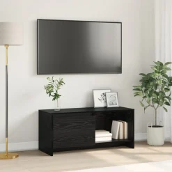 Meubles Tv-vidaXL Ensemble meuble TV Chêne noir 90 x 35 x 40 cm Bois d'ingénierie Ch&ecirc;ne noir