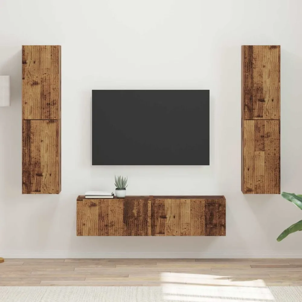 Meubles Tv-vidaXL Ensemble meuble TV 6 pcs Bois d'ingénierie Bois ancien