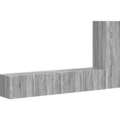 Meubles Tv-vidaXL Ensemble meuble TV 3 pcs Gris Sonoma Bois d'ingénierie Sonoma gris