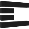 Meubles Tv-vidaXL Ensemble meuble TV 4 pcs Chêne noir Bois d'ingénierie