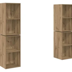vidaXL Ensemble meuble TV 4 pcs Chêne artisanal 37 x 37 x 72 cm