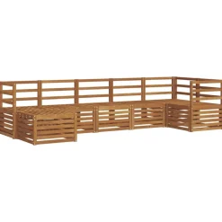 vidaXL Ensembles de canapés 7 pcs Bois d'Acacia Massif