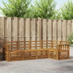 vidaXL Ensembles de canapés 5 pcs Bois d'Acacia Massif