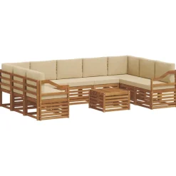 vidaXL Ensembles de canapés avec coussin 10 pcs