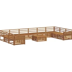 vidaXL Ensembles de canapés 11 pcs Bois d'Acacia Massif