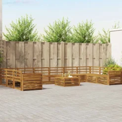 vidaXL Ensembles de canapés 11 pcs Bois d'Acacia Massif