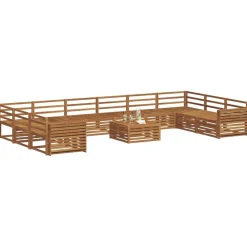 vidaXL Ensembles de canapés 11 pcs Bois d'Acacia Massif
