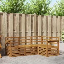 vidaXL Ensembles de canapés 4 pcs Bois d'Acacia Massif