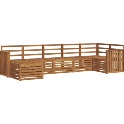 vidaXL Ensembles de canapés 7 pcs Bois d'Acacia Massif