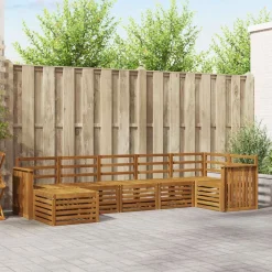 vidaXL Ensembles de canapés 7 pcs Bois d'Acacia Massif