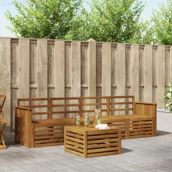 Ensembles De Meubles-vidaXL Ensembles de canapés 5 pcs Bois d'Acacia Massif Naturel