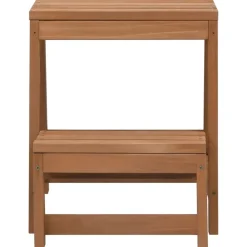 vidaXL Escabeau pliable Bois de sapin massif