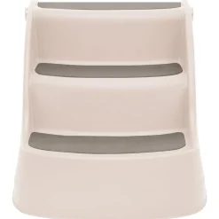 Articles Pour Animaux De Compagnie-vidaXL Escalier pliable 3 marches pour chien Crème 50x38x38 cm Cr&egrave;me