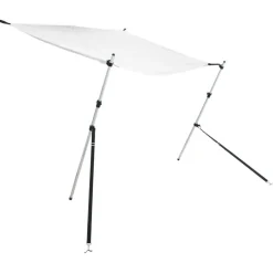 Pièces Détachées Pour Véhicules-vidaXL Extension d'ombrage T-Top 170x170x(115-183) cm Blanc