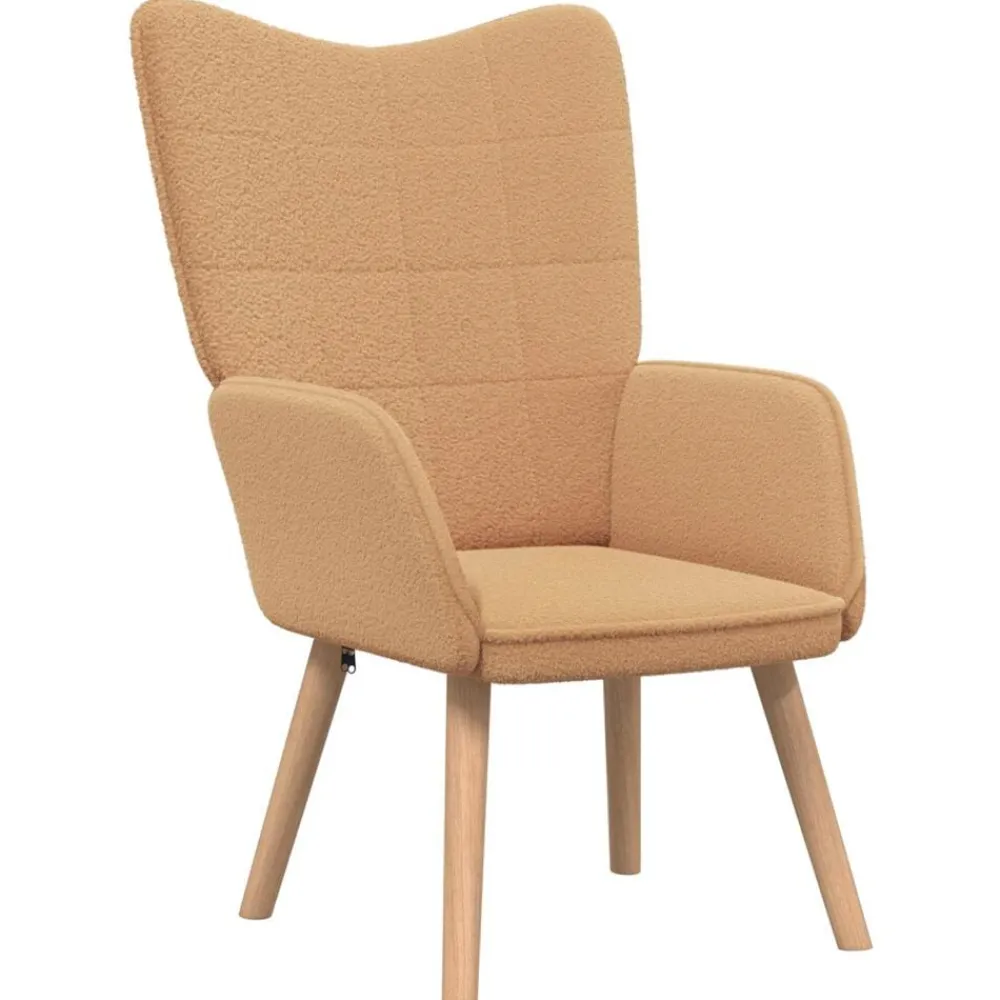 Fauteuils Et Chaises-vidaXL fauteuil 62 x 67 x 95,5 cm Tissu Sherpa Beige
