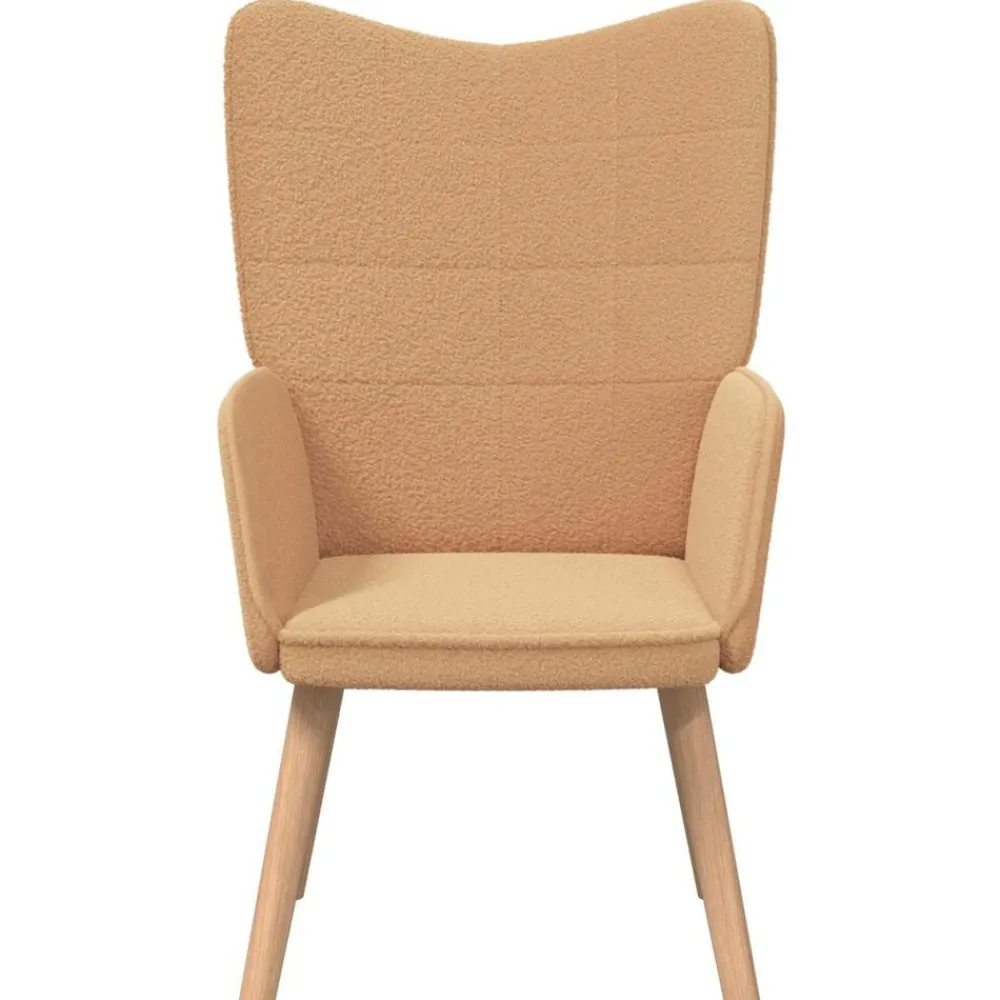 Fauteuils Et Chaises-vidaXL fauteuil 62 x 67 x 95,5 cm Tissu Sherpa Beige