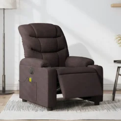 vidaXL Fauteuil de massage inclinable électrique Tissu