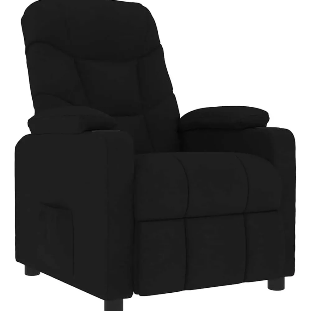 Fauteuils Et Chaises-vidaXL Fauteuil de massage Tissu Noir