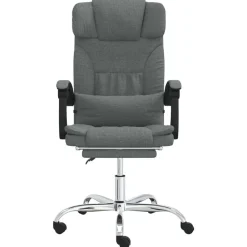 vidaXL Fauteuil de massage inclinable de bureau Tissu