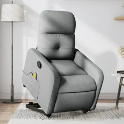 vidaXL Fauteuil de massage inclinable Tissu