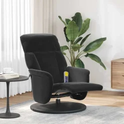 Fauteuils Et Chaises-vidaXL Fauteuil de massage inclinable 91 x 71 x 105 cm Velours Noir