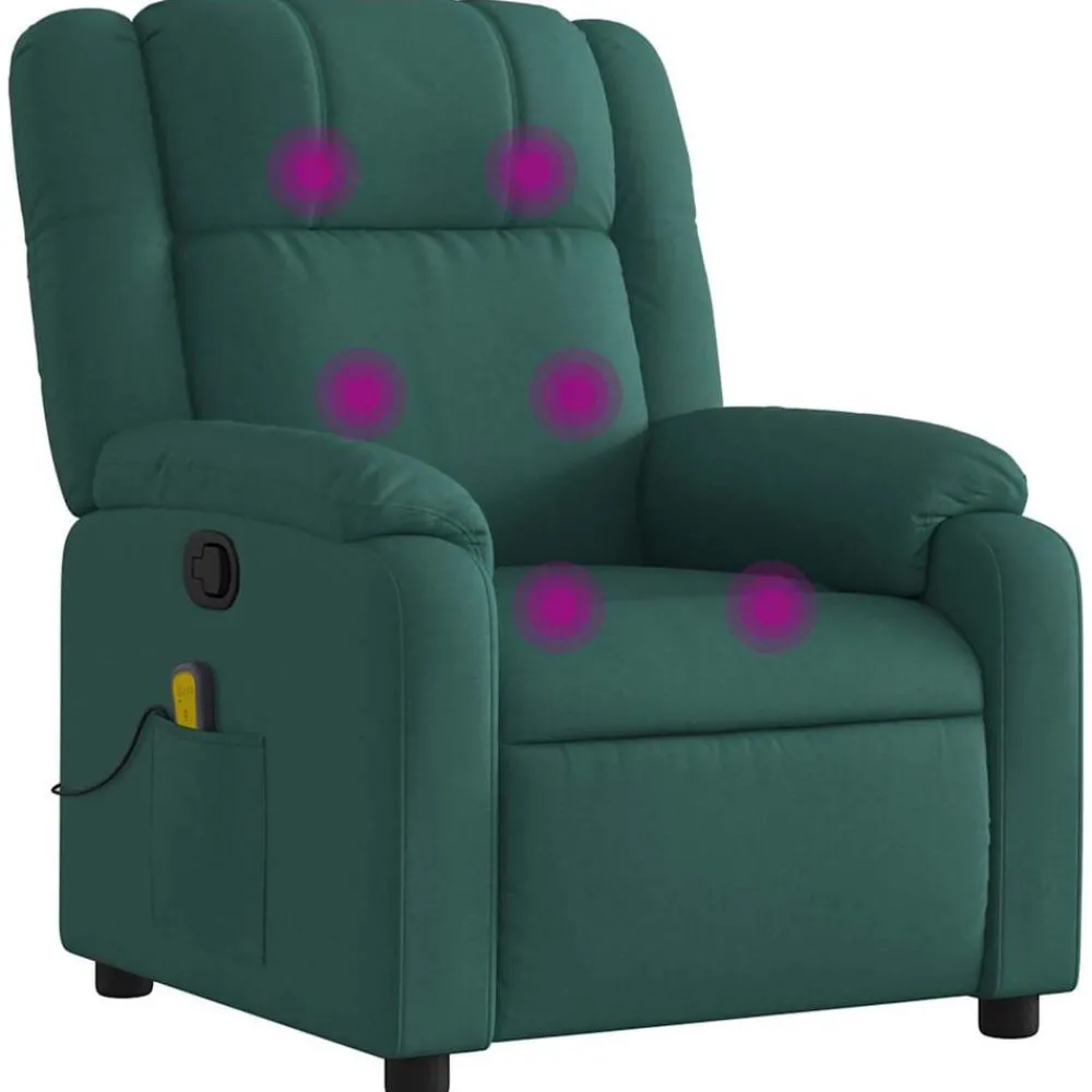 vidaXL Fauteuil de massage inclinable Tissu
