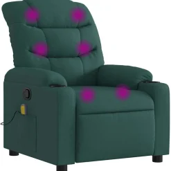 vidaXL Fauteuil de massage inclinable Tissu