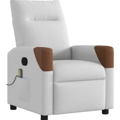 Fauteuils Et Chaises-vidaXL Fauteuil de massage inclinable tissu Gris nuage