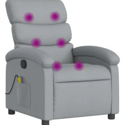 vidaXL Fauteuil de massage inclinable Tissu