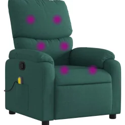 vidaXL Fauteuil de massage inclinable Tissu