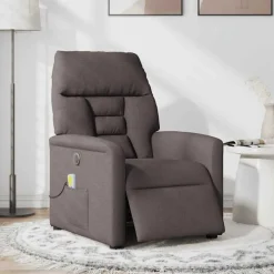 vidaXL Fauteuil de massage inclinable électrique Tissu